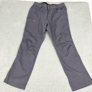Brunt Torra Work Pants Mens 36x32 Gray Straight Fit Stretch Utility Durable